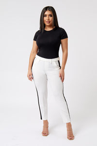 SIDE STRIPE KNIT TROUSER
