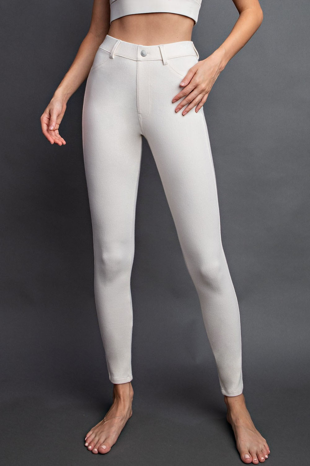 PLUS COTTON STRETCH TWILL PANTS