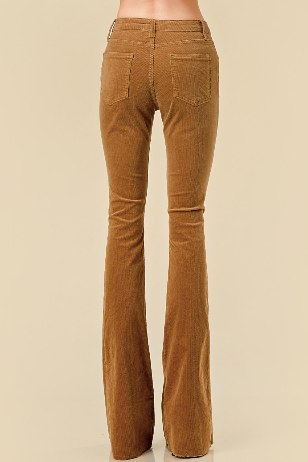 CORDUROY PANTS BOOTCUT BROWN