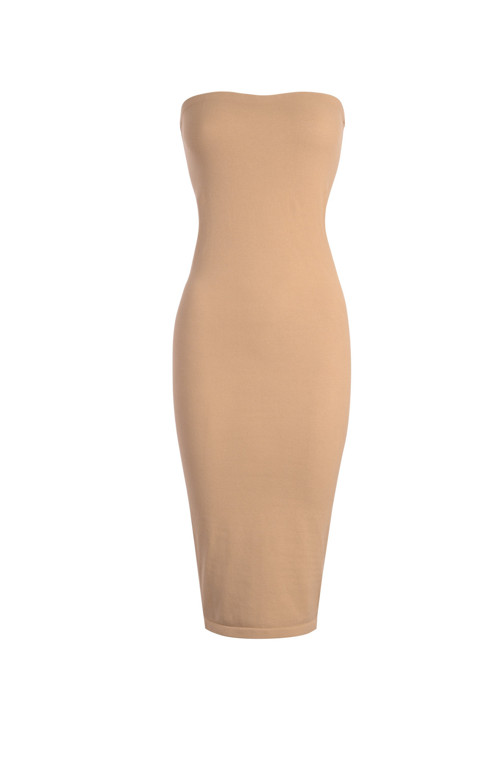 Tube Top Sexy Strapless Bodycon Dress Nude
