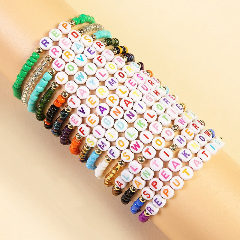 Taylor Swift swiftie Bead Bracelet set – Amanda Jean NYC