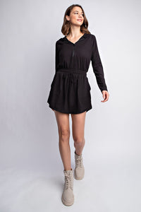 BUTTER LONGSLEEVES ROMPER WITH HOODIE