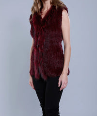 Natural Fur Trim Vest