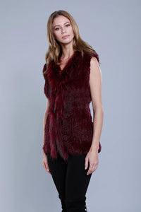 Natural Fur Trim Vest