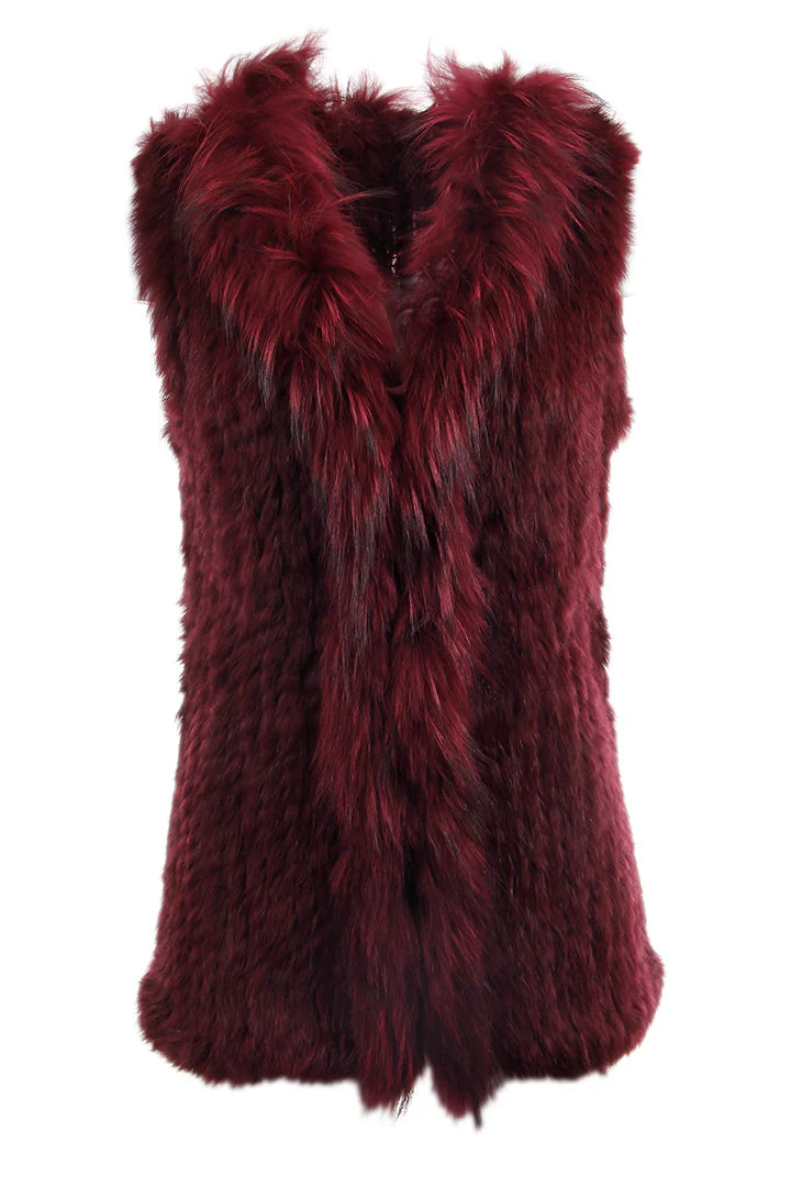 Natural Fur Trim Vest