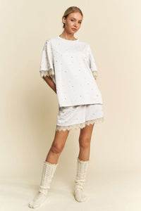 SWEATSHIRT LOUNGEWEAR RELAXED FIT TOP