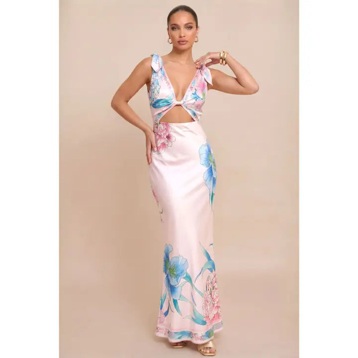 cutout dress maxi Blush Floral with Ruffle Strap Detail – Amanda Jean NYC Size:16.5in / 42cm / L Modisza Ankle Boots for SCH002633_W_XL Selfie leslie and summer events Style