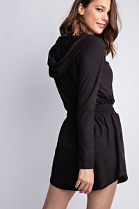 BUTTER LONGSLEEVES ROMPER WITH HOODIE