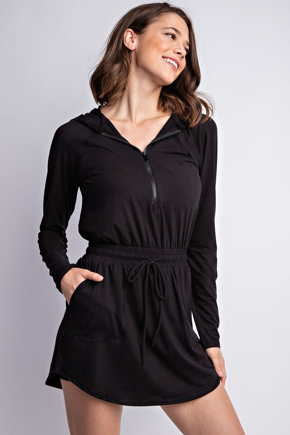 BUTTER LONGSLEEVES ROMPER WITH HOODIE