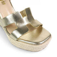 Leah Cutout Strap Espadrille Platform Wedge Sandals