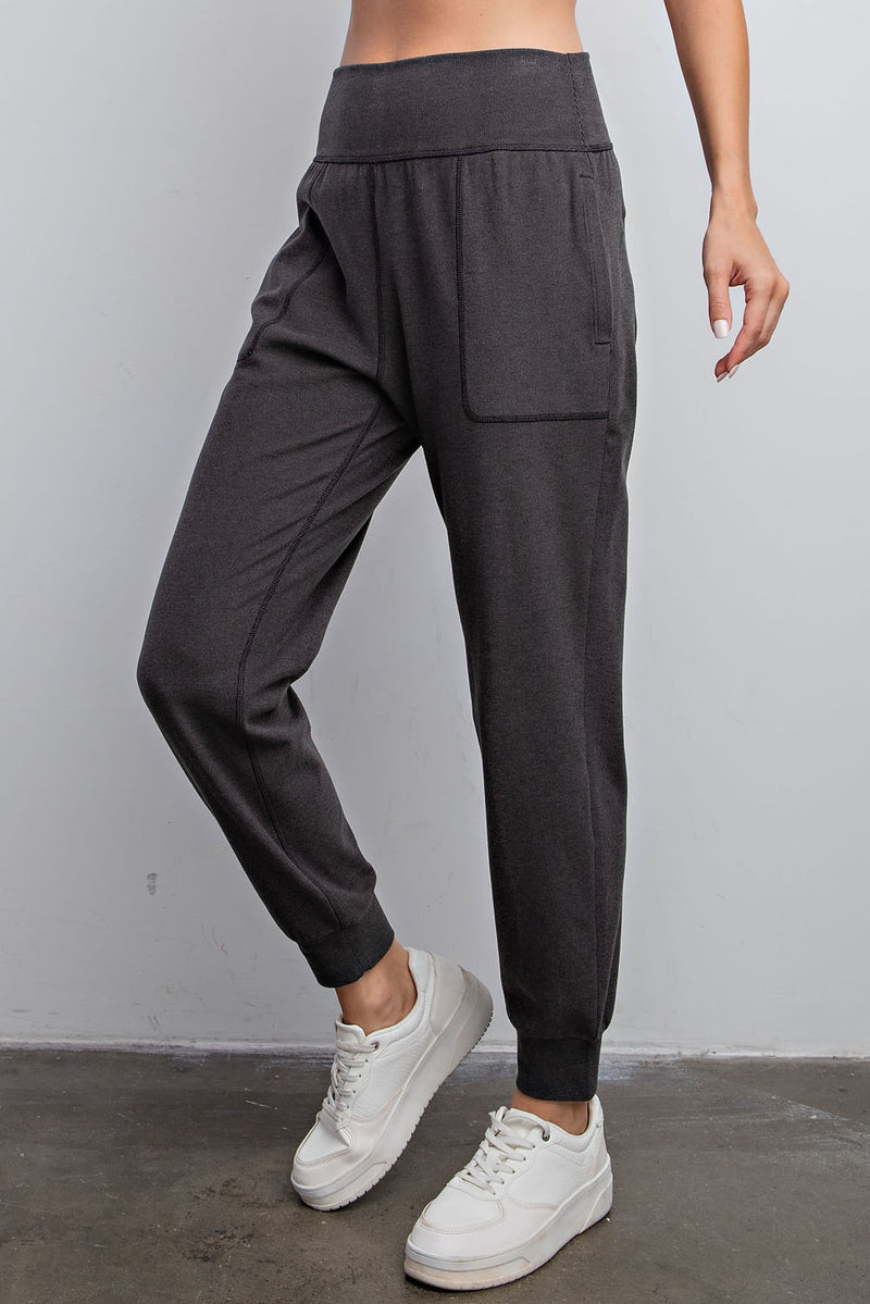 Rib Brush Jogger Pants