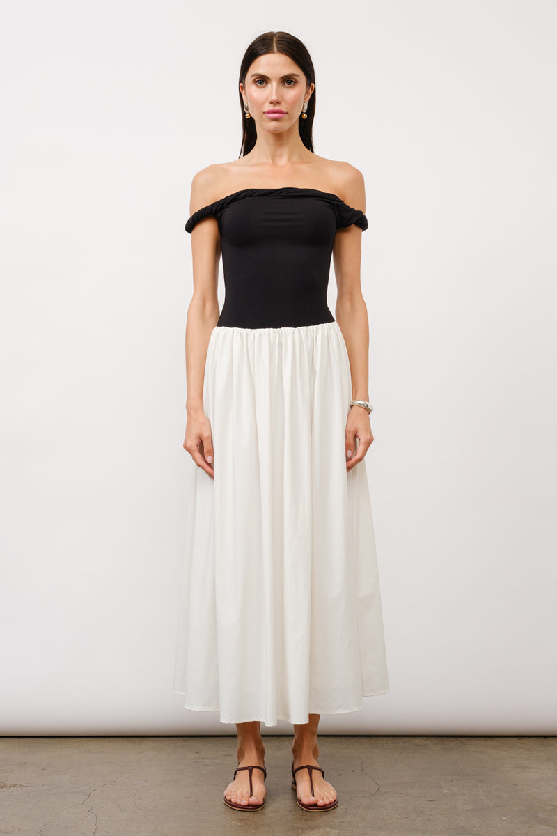 OFF-THE-SHOULDER DRESS