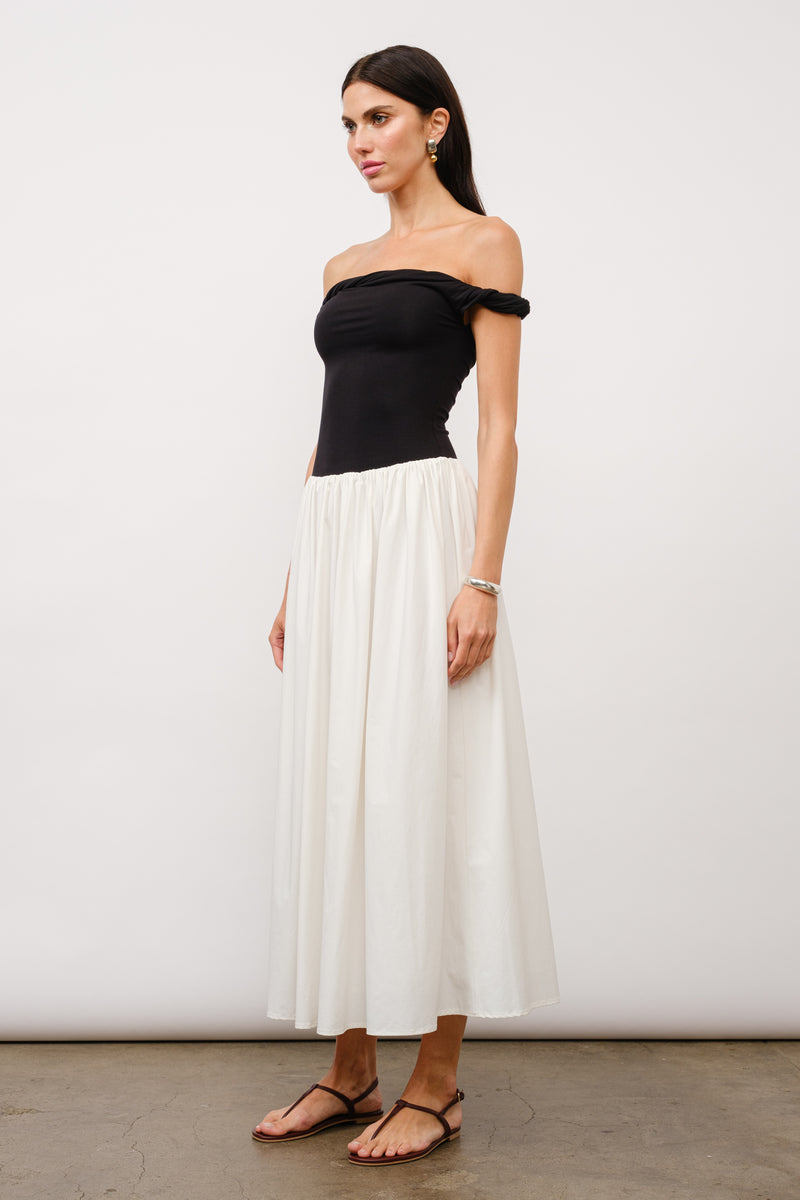 OFF-THE-SHOULDER DRESS