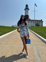 Esther takes Hamptons blue three piece set