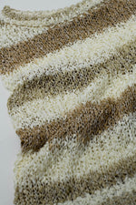 Faded-effect knit vest
