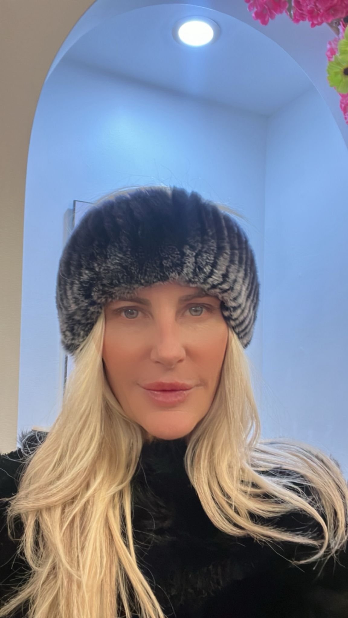 Blackish Rabbit Fur Headband