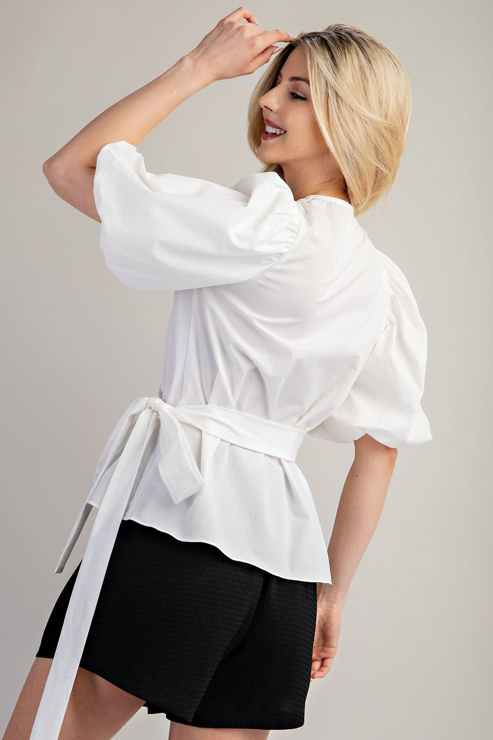 Raffle balloon cape Blouse – L'AUBE BLANC