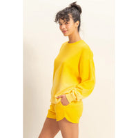 Yellow Ombre Crewneck Sweatshirt