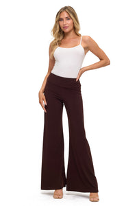 Chocolate Brown High Waisted Wide Leg Pants