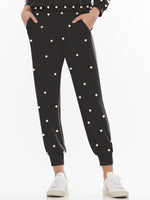 SWEATPANTS WITH PEARLS ON FRONT