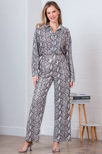Leopard Sequin High Waisted Pants