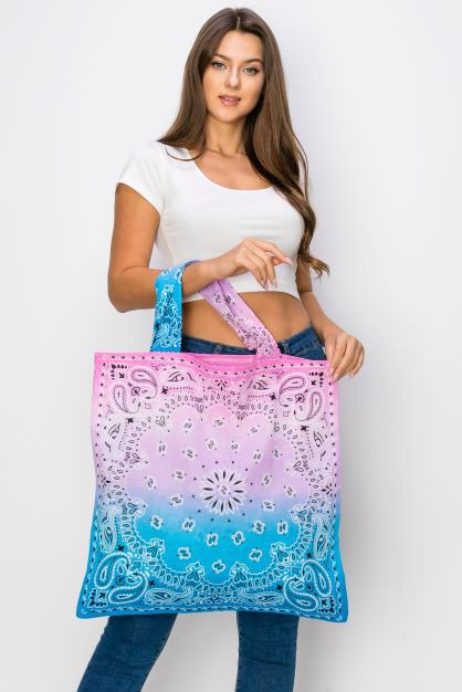 Bandana Reusable Canvas Tote Bag