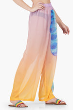 Rainbow Butterfly Chiffon Beach Pant