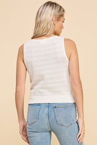 Fine Gauge Pointelle Top