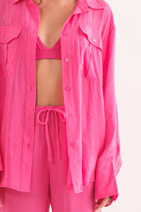 Oversized Button Up Cargo Shirt