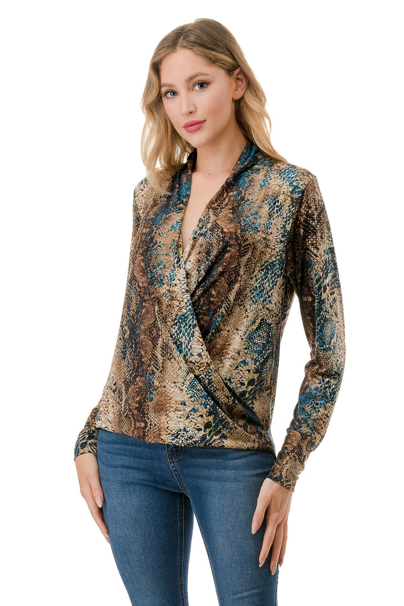 SURPLICE TOP