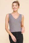 Bodycon Techno Rib V-Neck Tank