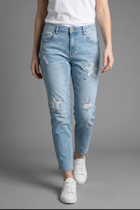 Cropped Star Jean