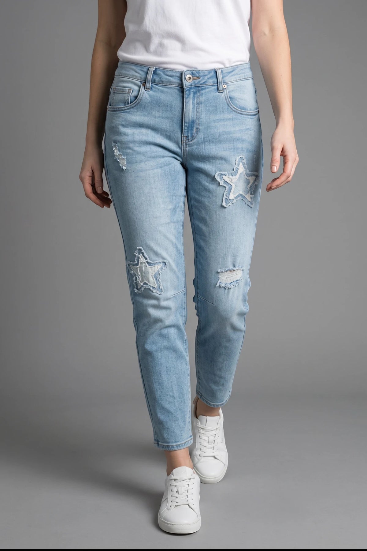 Cropped Star Jean
