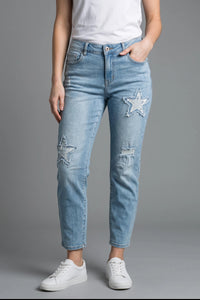Cropped Star Jean