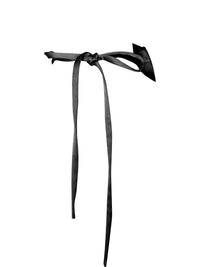 Black Satin Rose Flower Choker