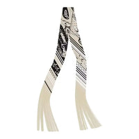 Printed Twilly Scarf with Fringe Ends