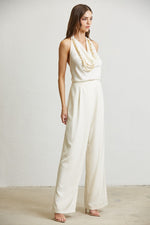 LUXE SATIN JUMPSUIT WHITE