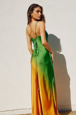 Radiance Ombre Criss Cross Back Maxi Dress