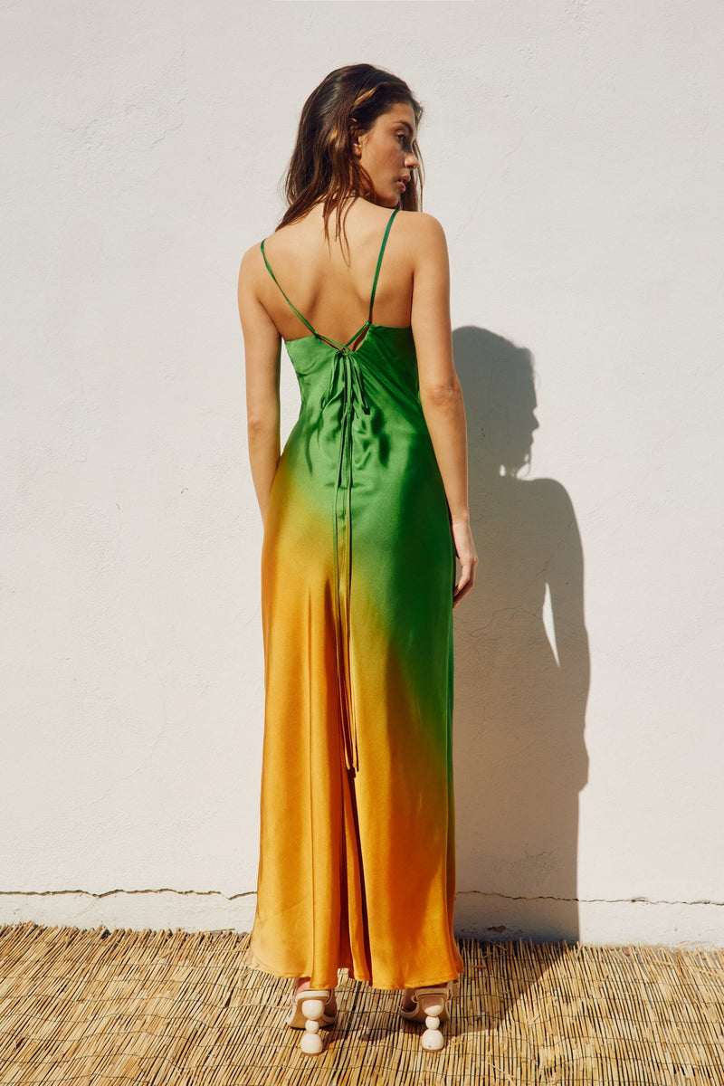 Radiance Ombre Criss Cross Back Maxi Dress