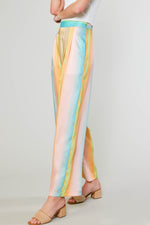 GRADATION PRINT WIDE-LEG PANTS