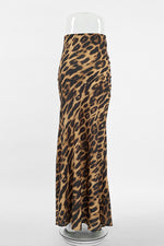 Leopard Print Maxi Skirt