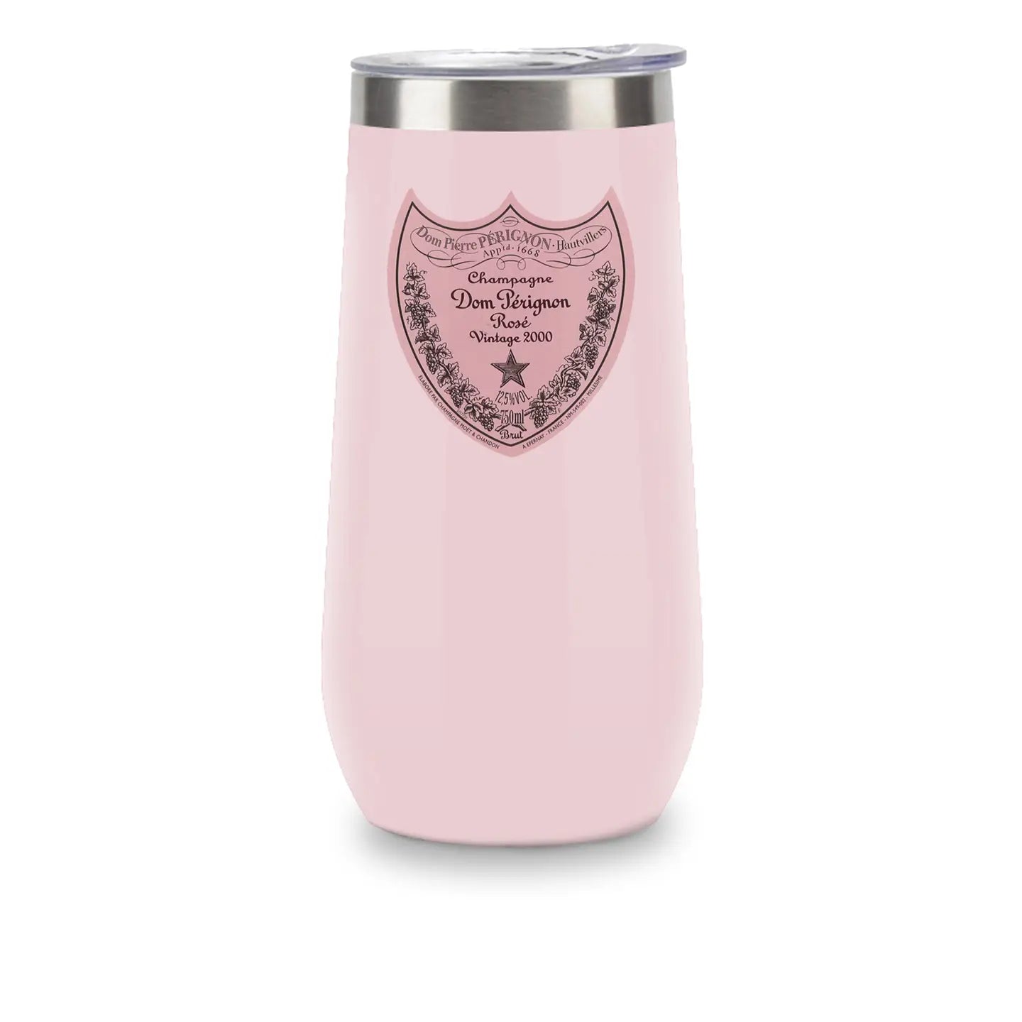 Pink "Dom Pérignon Rosé" Inspired Insulated Tumbler