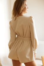 Tie- Detail Long Sleeve romper