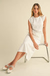 Elegant Draped Sleeveless Top