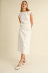 Elegant Draped Sleeveless Top