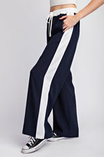 STRIPED STRAIGHT LEG PANTS