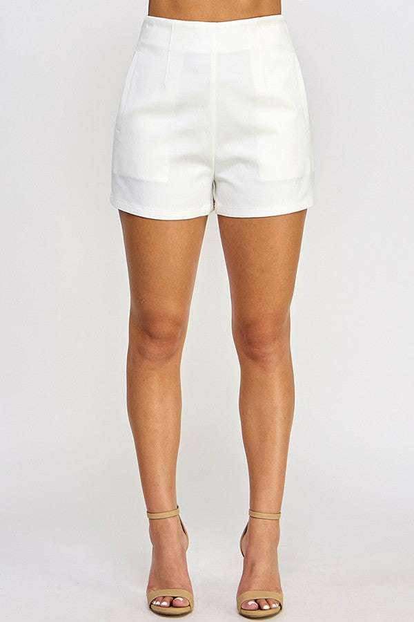 High Waist Short With Front Pocket