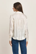 Twisted hem Satin Blouse