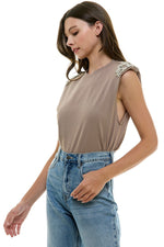 JEWEL SHOULDER MUSCLE TEE