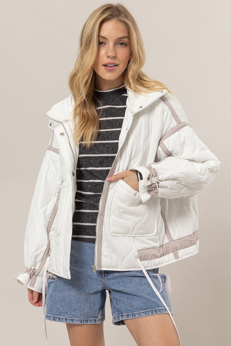 Quilted Toggle Puffer Jacket